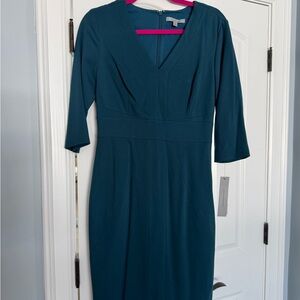 Classiques Entier Deep Teal Long Sleeve Dress